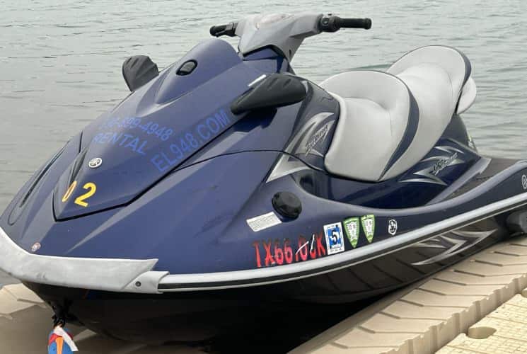 Blue jet ski